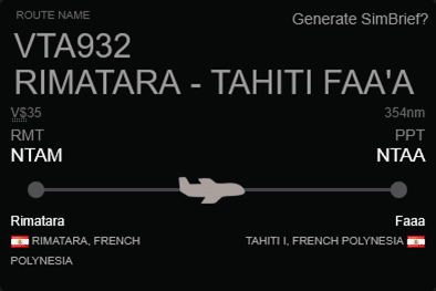 Rimatara-Tahiti