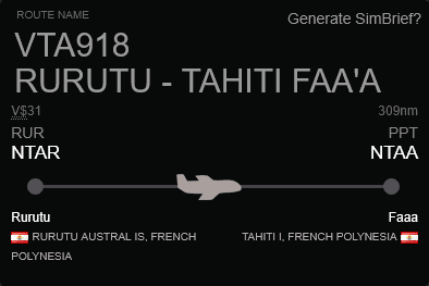 Rurutu-Tahiti